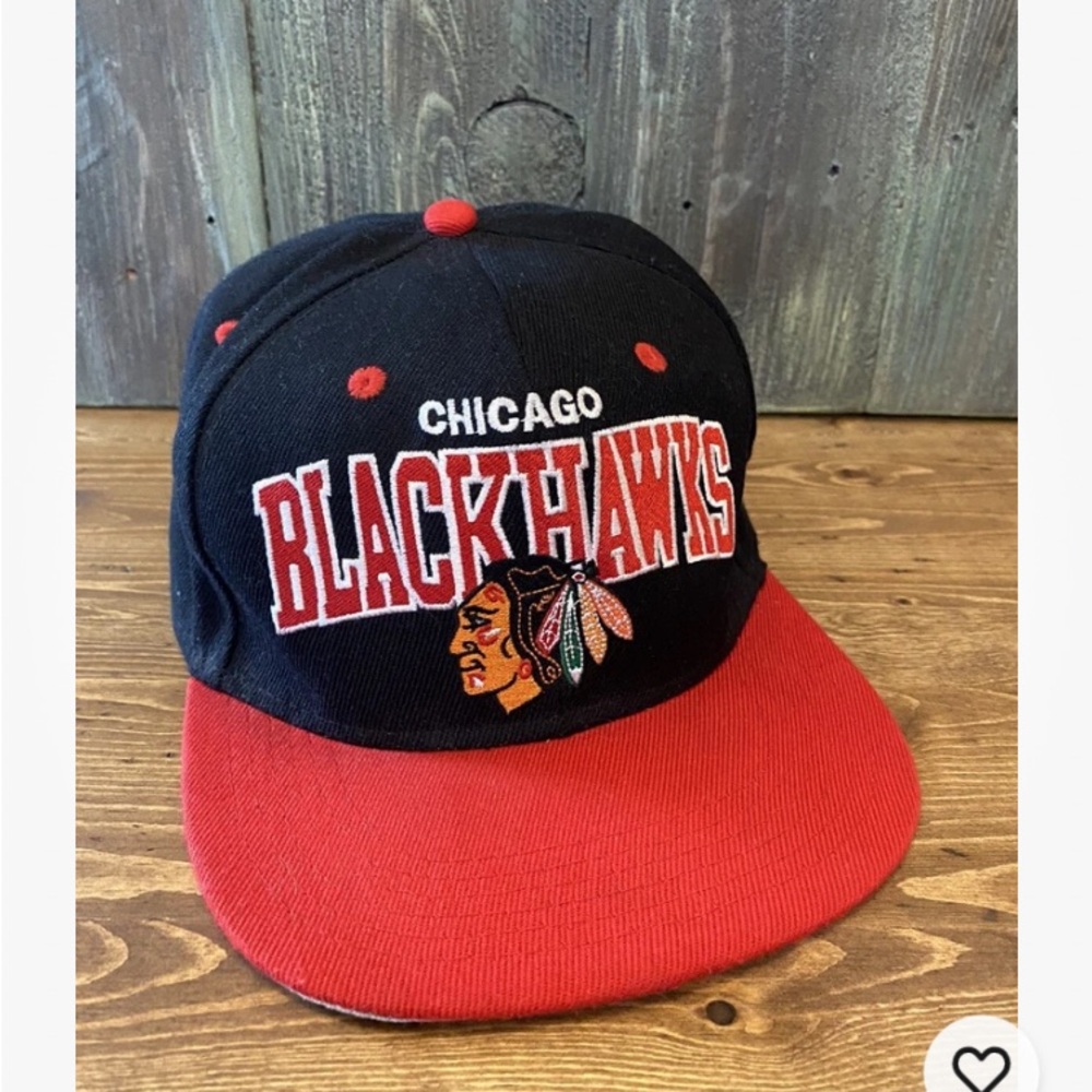 NHL Mitchell & Ness Chicago Blackhawks hat cap snap back adjustable